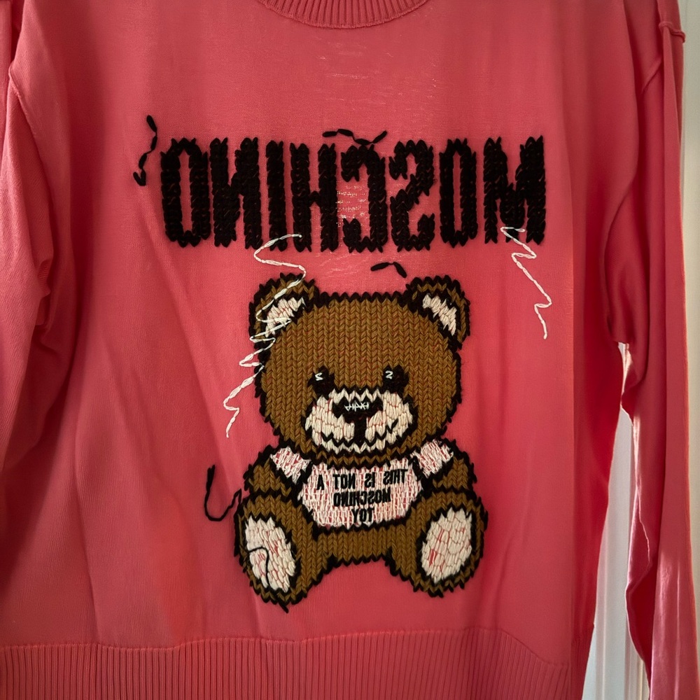 Moschino embroidered sweater